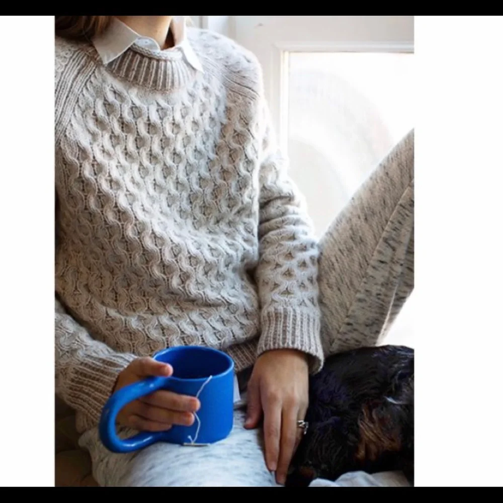 Honeycomb cashmere rollneck™ sweater jcrew - Picture 2 of 6